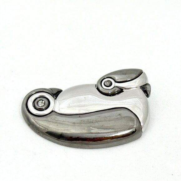 Vintage Liz Claiborne Mother & Baby Penguins Brooch - Picture 4 of 6